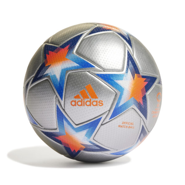 adidas UEFA Women&apos;s Champions League Pro Void Voetbal Zilver Blauw Oranje