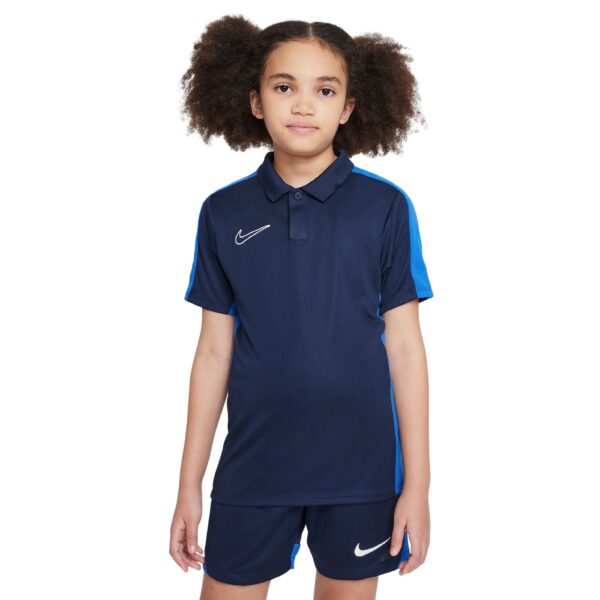 Nike Dri-Fit Academy 23 Polo Kids Donkerblauw Blauw Wit