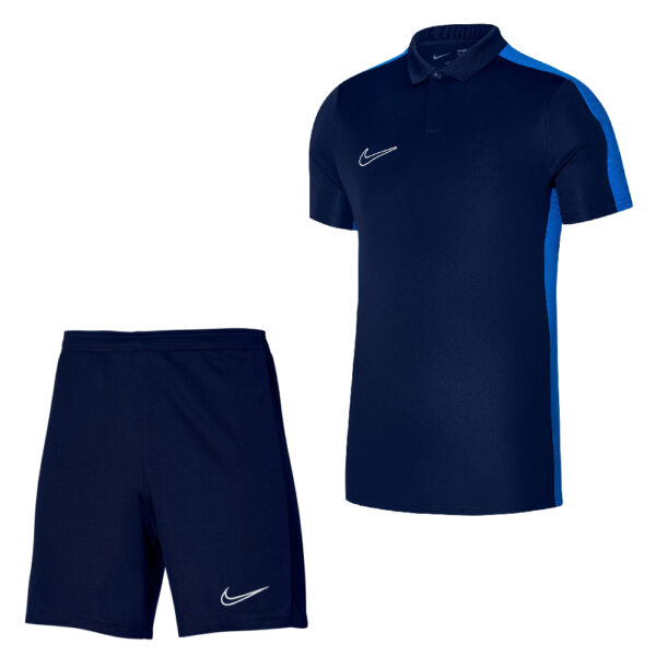 Nike Dri-FIT Academy 23 Polo Trainingsset Donkerblauw Blauw Wit