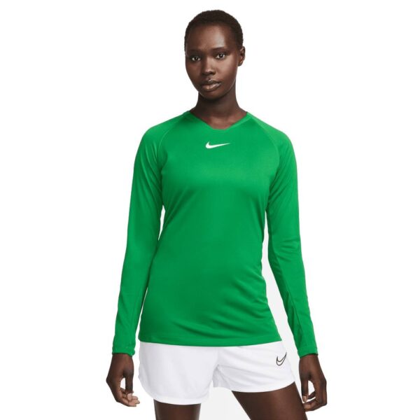 Nike Dri-Fit Park Ondershirt Lange Mouwen Dames Groen Wit
