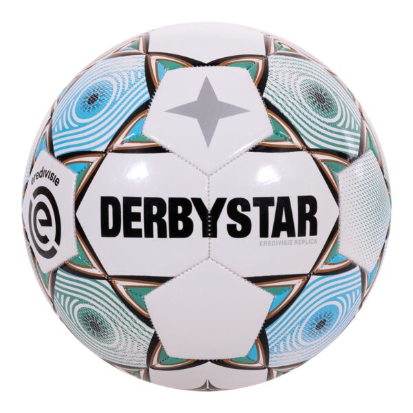 Derbystar Eredivisie Voetbal Maat 5 2023-2024 Wit Groen Blauw