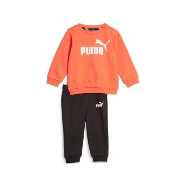 PUMA Minicats Essentials Jogging Trainingspak Baby / Peuters Oranje Zwart Wit