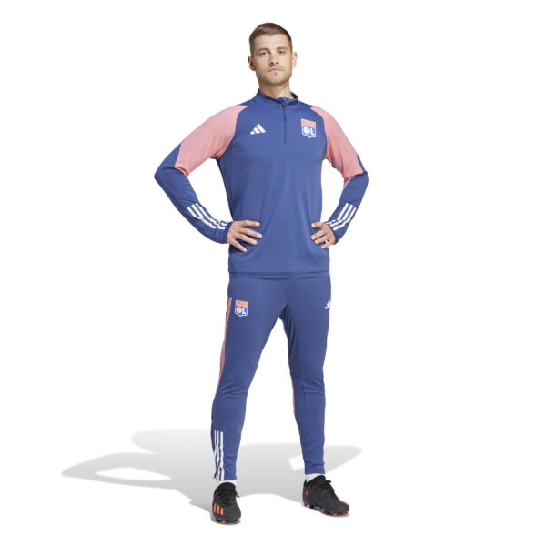 adidas Olympique Lyon Trainingspak 1/4-Zip 2023-2024 Blauw Roze Wit