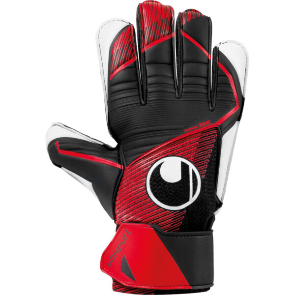 Uhlsport Powerline Starter Soft Keepershandschoenen Zwart Rood Wit