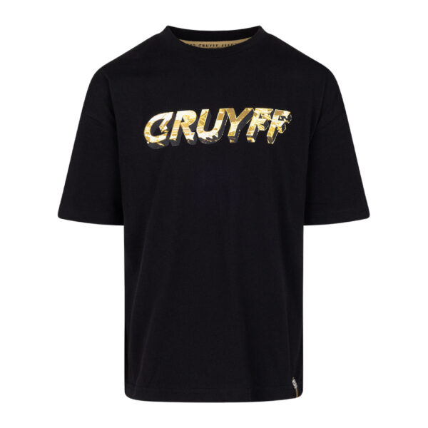 Cruyff City T-Shirt Kids Zwart Goud