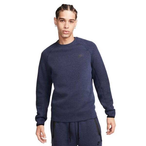 Nike Tech Fleece Sportswear Crew Sweater Donkerblauw Zwart