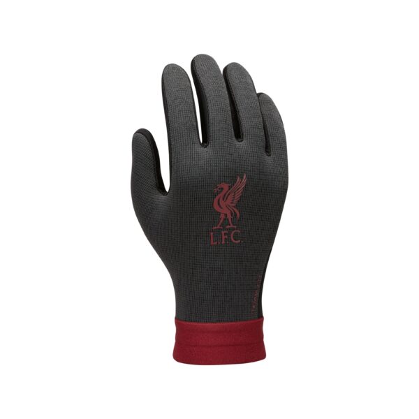 Nike Liverpool Academy Thermafit Handschoenen Kids Donkergrijs Zwart Rood