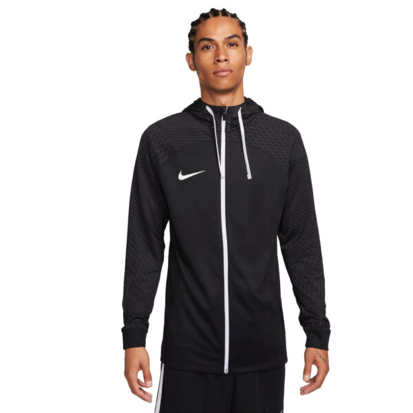 Nike Strike 23 Hooded Trainingsjack Zwart Grijs Wit