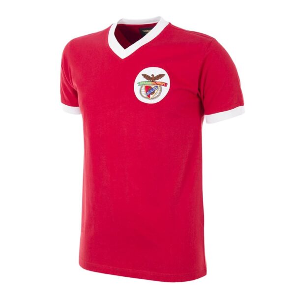 COPA SL Benfica 1974-75 Retro Voetbalshirt Rood Wit