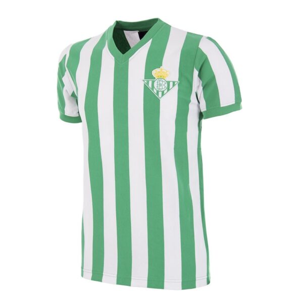 COPA Real Betis 1976-77 Retro Voetbalshirt Groen Wit