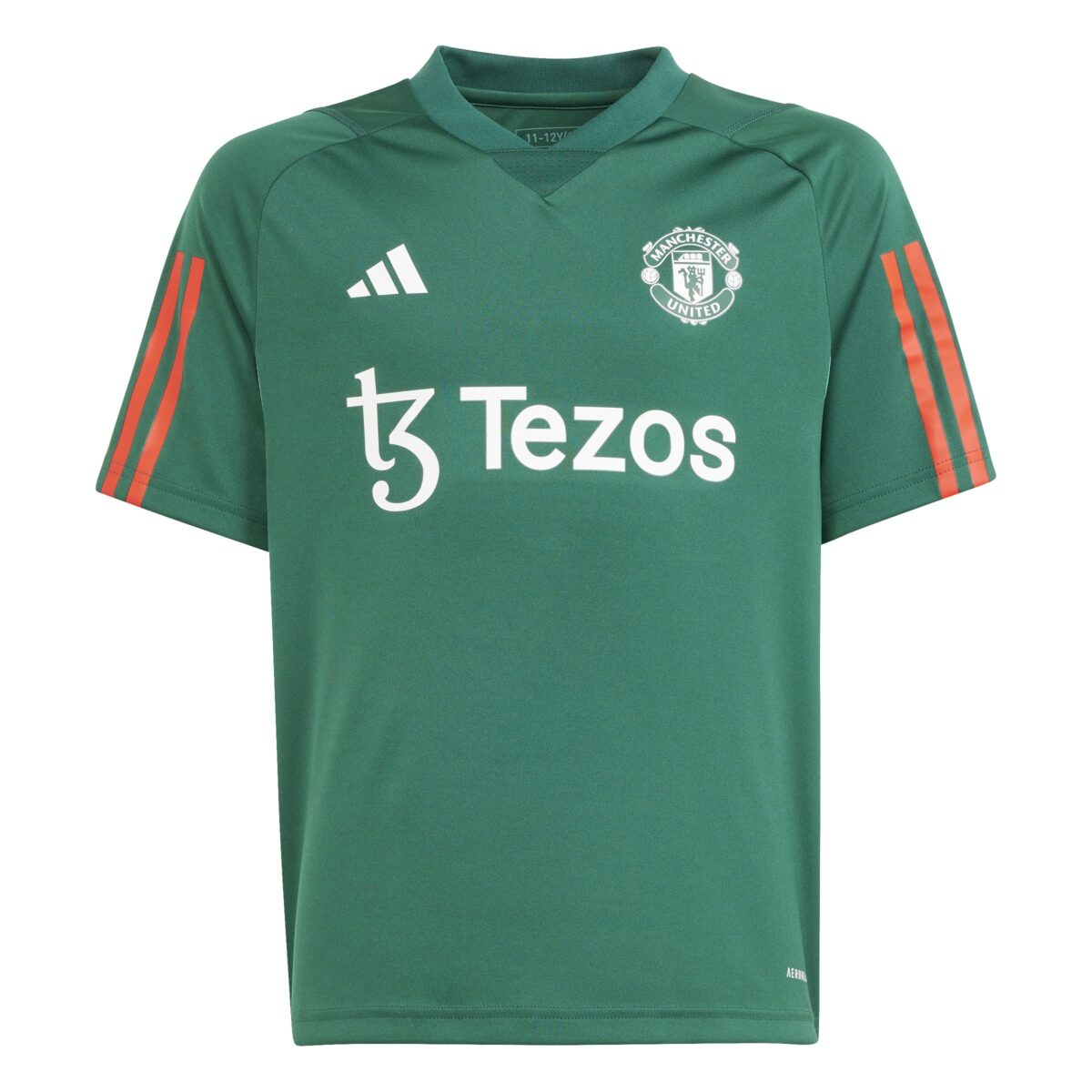 adidas Manchester United Trainingsshirt 2023-2024 Kids Groen Rood Wit