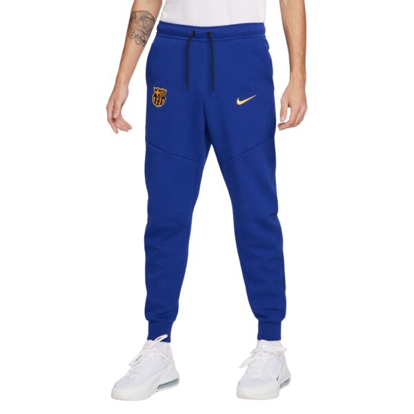 Nike FC Barcelona Tech Fleece Jogger 2023-2024 Blauw Goud