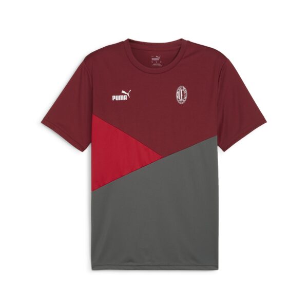PUMA AC Milan T-Shirt 2023-2024 Bordeauxrood Rood Donkergrijs