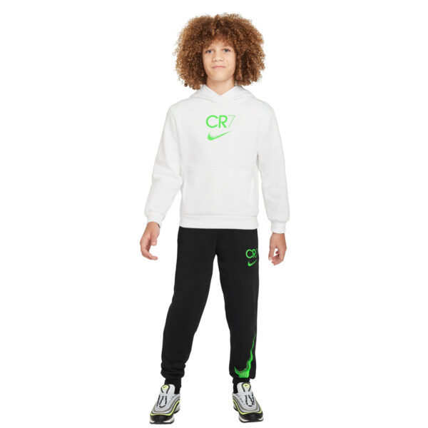 Nike CR7 Club Fleece Hoodie Trainingspak Kids Wit Zwart Felgroen