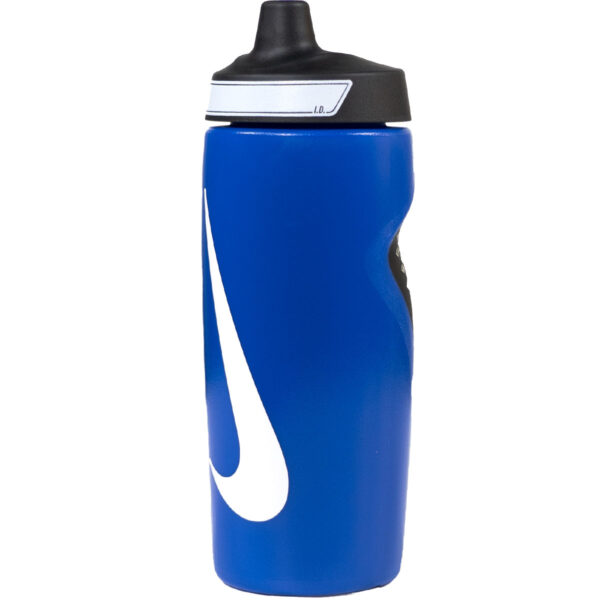 Nike Refuel Bidon Grip 550ML Blauw Zwart Wit