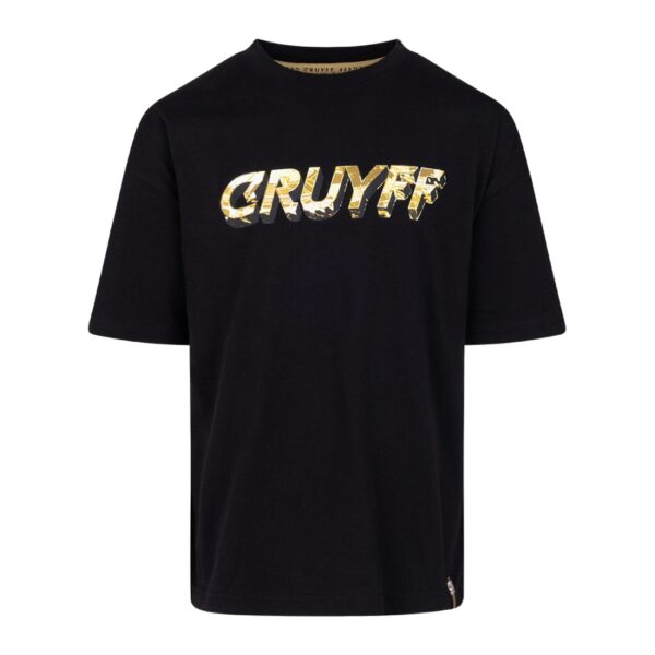 Cruyff City T-Shirt Kids Zwart Goud